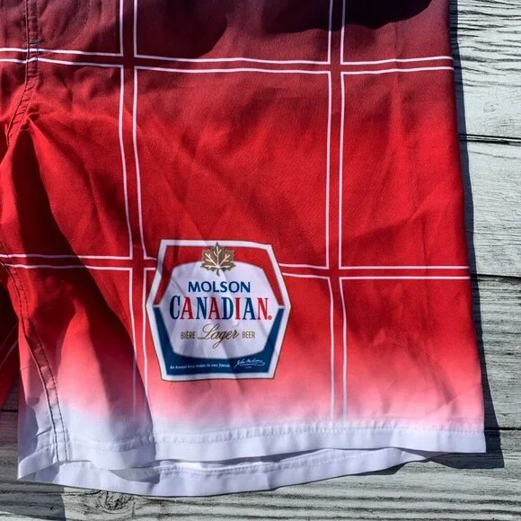 NWT Molson Canadian Board Shorts - Picture 2 of 9
